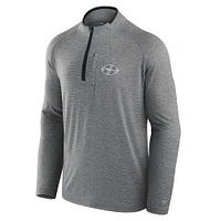 Unisex Fanatics Charcoal New York Jets Front Office Performance Primary Quarter-Zip Jacket