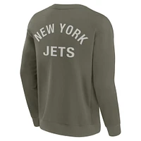 Unisex Fanatics Olive New York Jets Elements Super Soft Pullover Sweatshirt