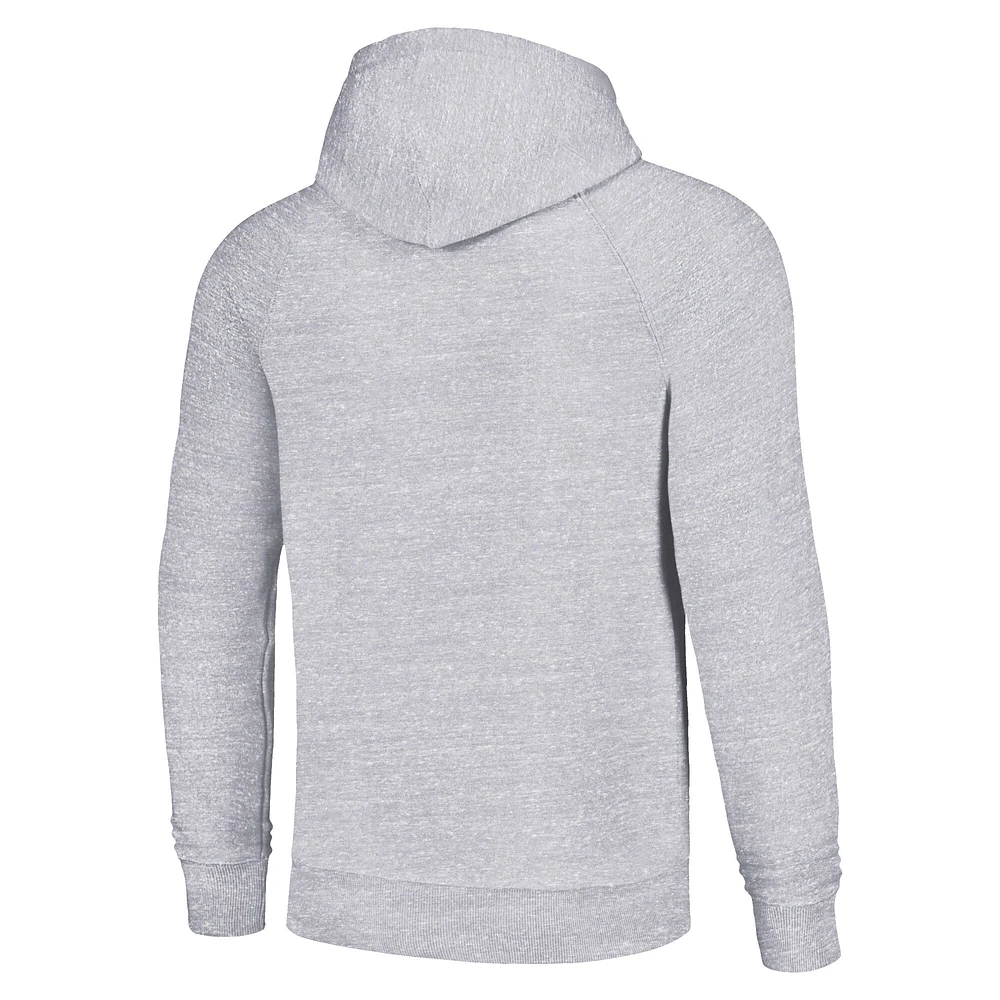 Unisex Homage  White New York Jets Grateful Dead Tri-Blend Pullover Hoodie
