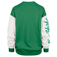 Women's '47  Green New York Jets Double Header Rise Andie Pullover Sweatshirt