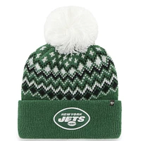 Women's '47 Green New York Jets Elsa Cuffed Knit Hat with Pom