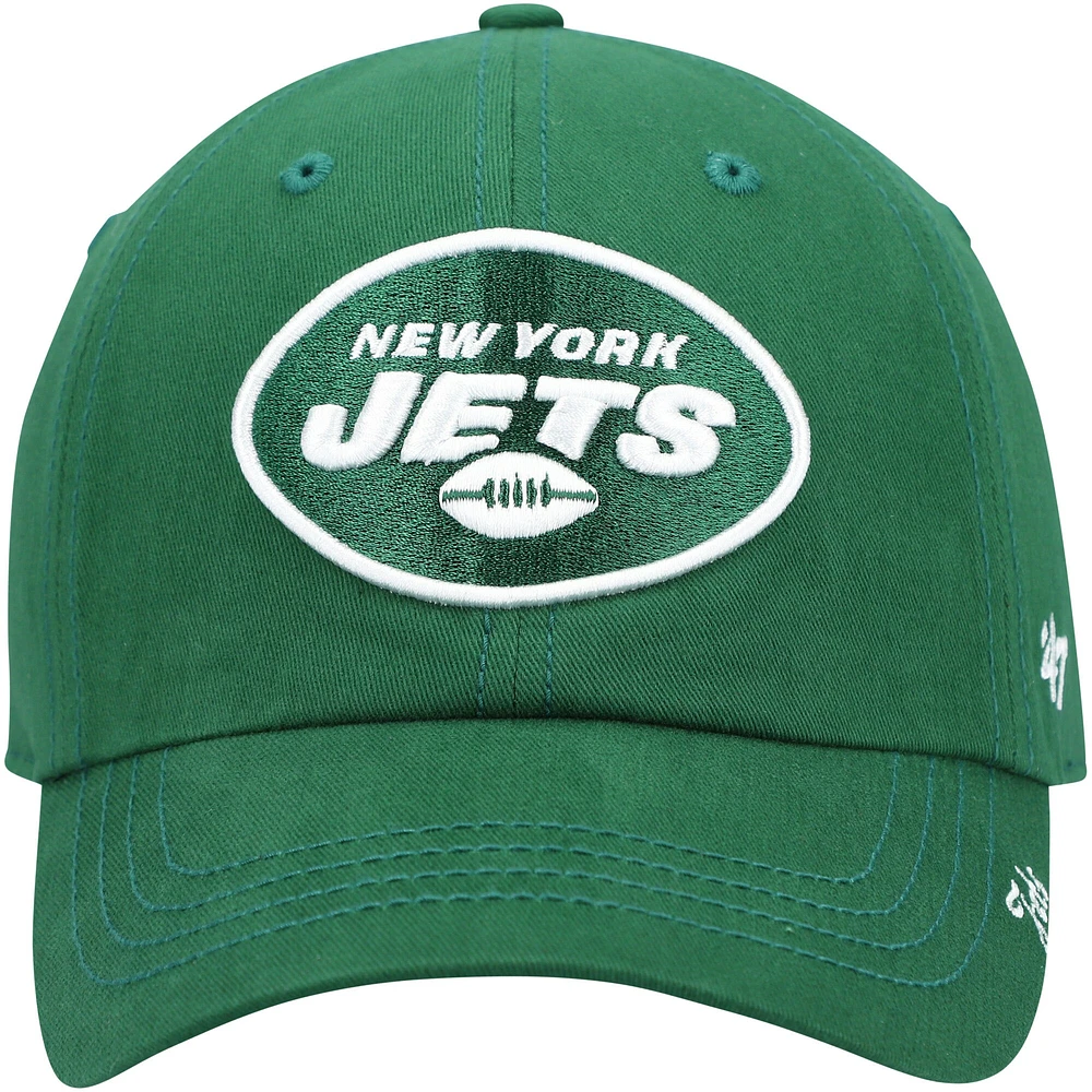 Women's '47 Green New York Jets Miata Clean Up Primary Adjustable Hat
