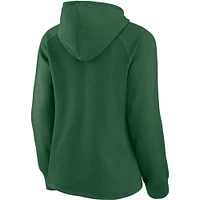 Women's Fanatics Green New York Jets First Contact Raglan Pullover Hoodie