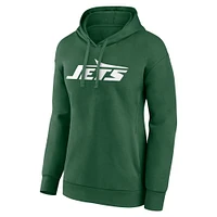 Women's Fanatics  Green New York Jets Primary Logo Pullover Hoodie