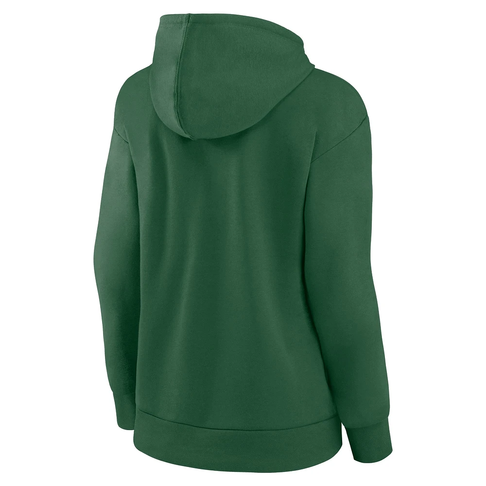 Women's Fanatics  Green New York Jets Primary Logo Pullover Hoodie