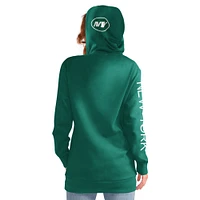 Women's G-III 4Her by Carl Banks Green New York Jets Extra Inning Pullover Hoodie