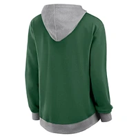 Women's  Green New York Jets Hit It French Terry Full-Zip Hoodie