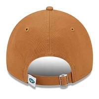 Women's New Era  Brown New York Jets  Main Core Classic 2.0 9TWENTY Adjustable Hat