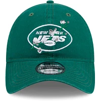 Women's New Era Green New York Jets Game Day Flower 9TWENTY Adjustable Hat