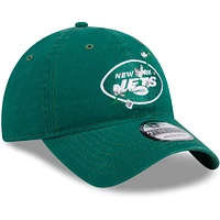 Women's New Era Green New York Jets Game Day Flower 9TWENTY Adjustable Hat
