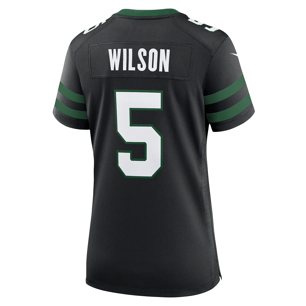Women's Nike Garrett Wilson Legacy Black New York Jets Alternate Game Jersey