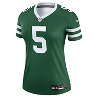 Women's Nike Garrett Wilson Legacy Green New York Jets Legend Player Performance Top