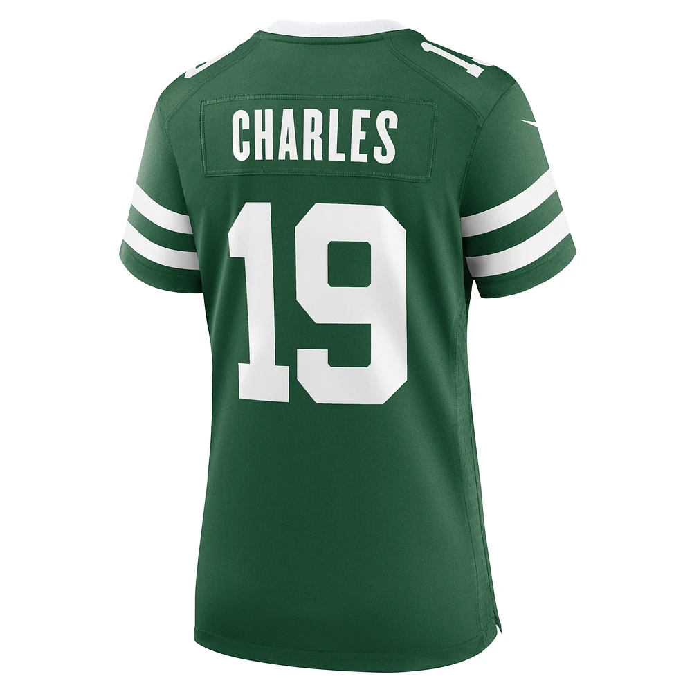 Women's Nike Irvin Charles Legacy Green New York Jets Team Game Jersey