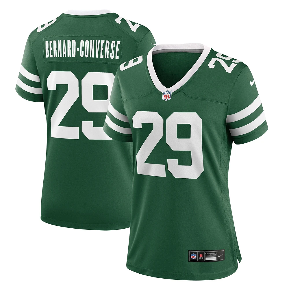 Women's Nike Jarrick Bernard Converse Legacy Green New York Jets Team Game Jersey