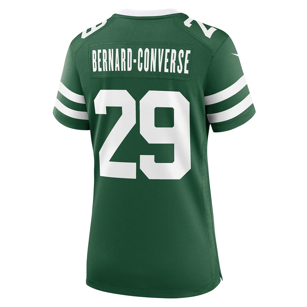Women's Nike Jarrick Bernard Converse Legacy Green New York Jets Team Game Jersey