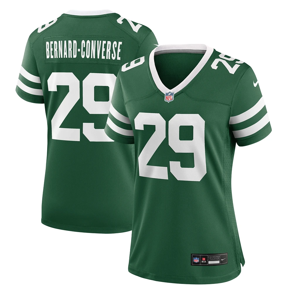 Women's Nike Jarrick Bernard Converse Legacy Green New York Jets Team Game Jersey