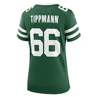 Women's Nike Joe Tippmann Legacy Green New York Jets Team Game Jersey
