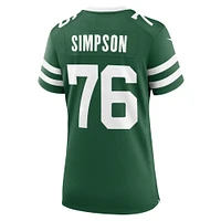 Women's Nike John Simpson Legacy Green New York Jets Game Jersey