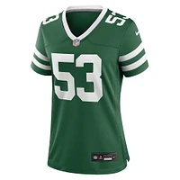 Women's Nike Zaire Barnes Legacy Green New York Jets Team Game Jersey