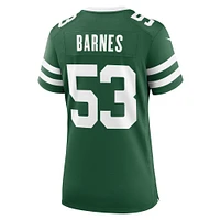 Women's Nike Zaire Barnes Legacy Green New York Jets Team Game Jersey