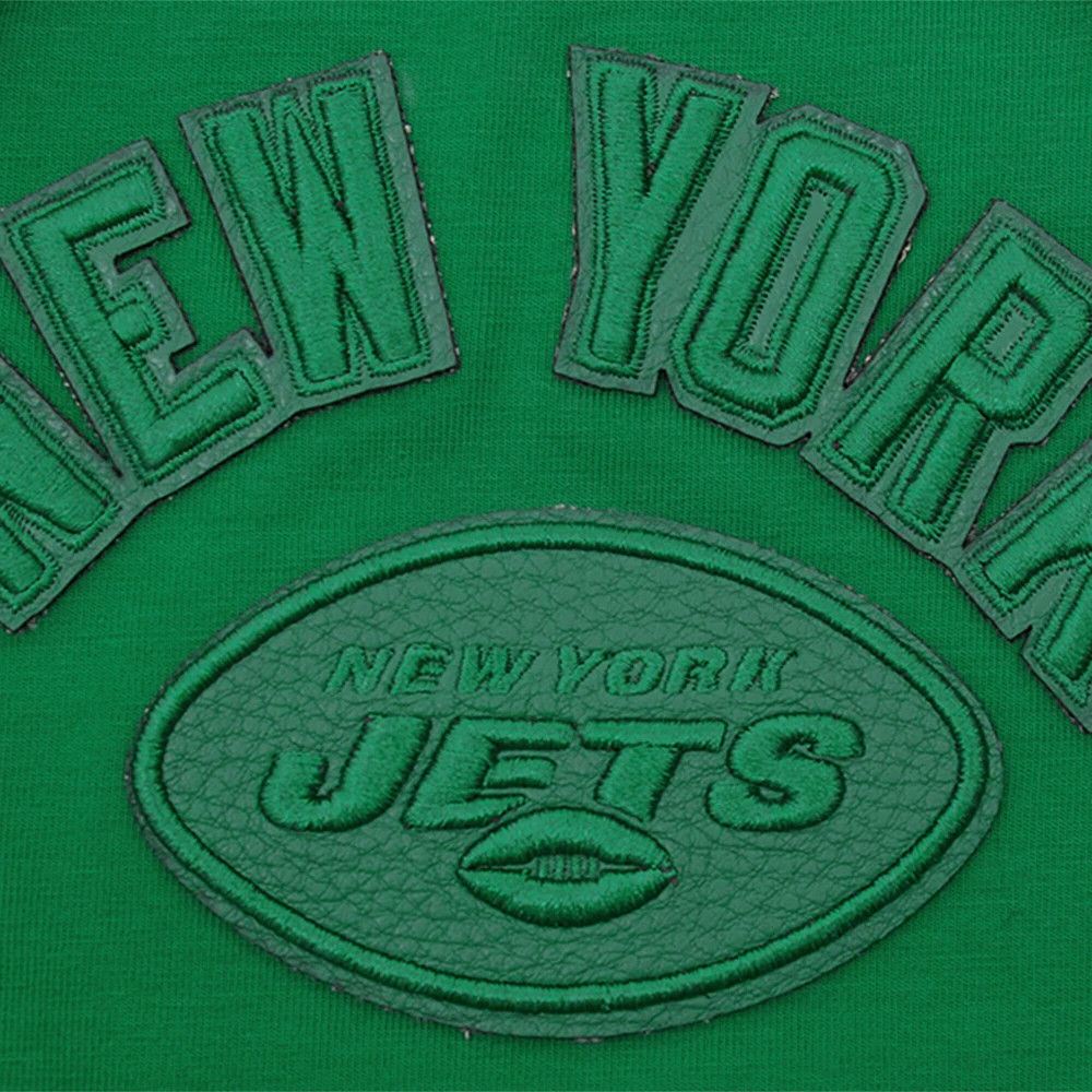 Women's Pro Standard Kelly Green New York Jets Triple Tonal Racerback Tank Top