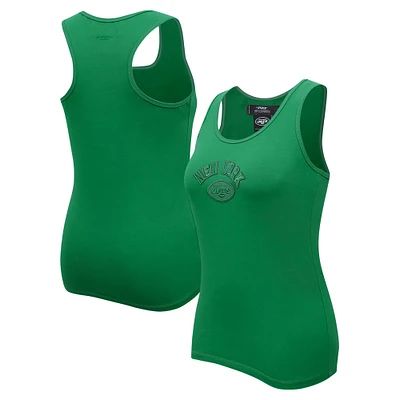 Women's Pro Standard Kelly Green New York Jets Triple Tonal Racerback Tank Top