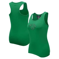 Women's Pro Standard Kelly Green New York Jets Triple Tonal Racerback Tank Top