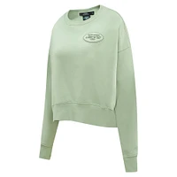 Women's Pro Standard  Light Green New York Jets Neutral Pullover Sweatshirt