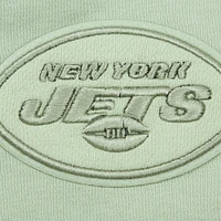 Women's Pro Standard  Light Green New York Jets Neutral Pullover Sweatshirt