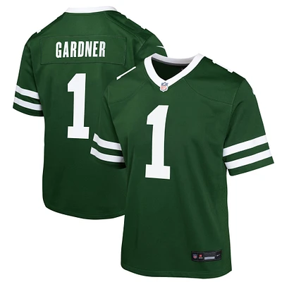 Maillot de match Nike Ahmad Sauce Gardner Green des New York Jets pour jeunes