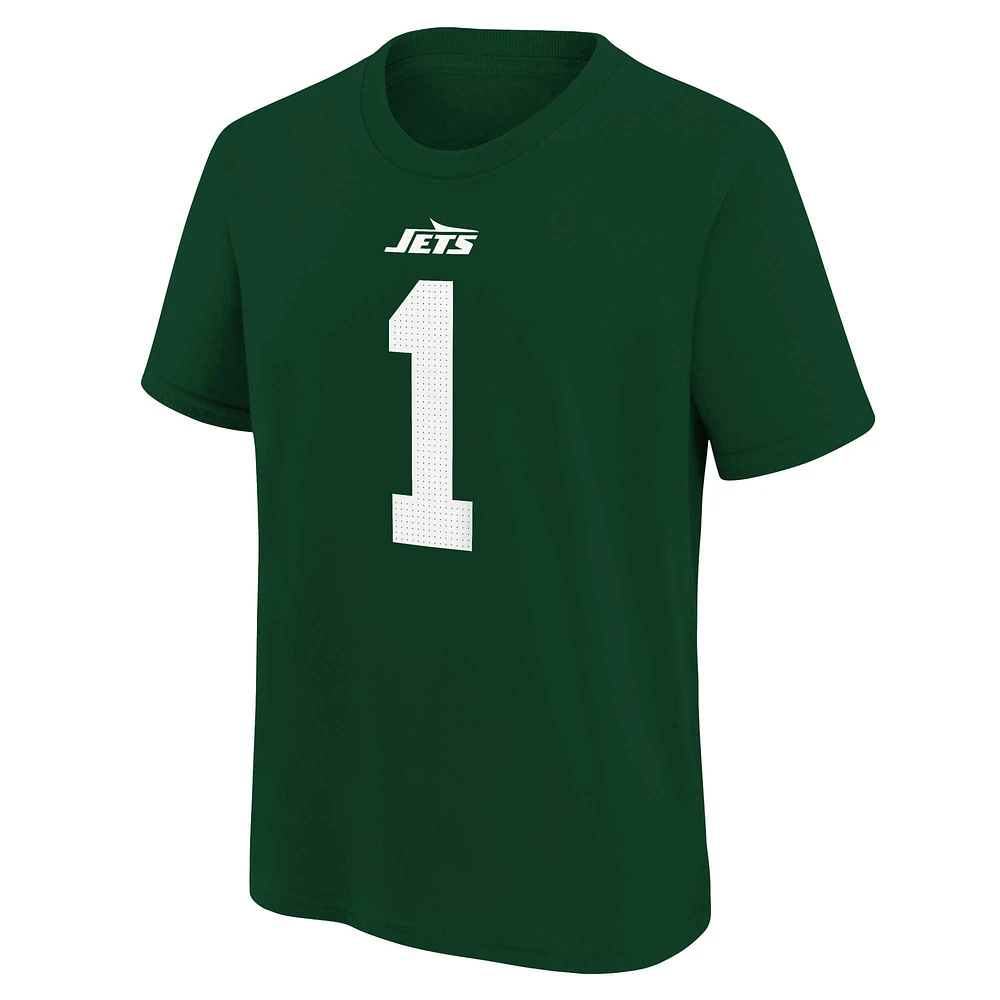 Youth Nike Ahmad Sauce Gardner Green New York Jets Player Name & Number T-Shirt