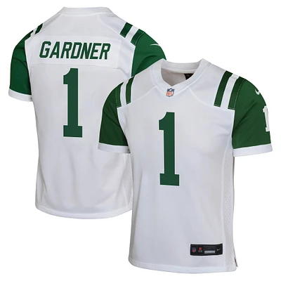 Maillot Nike Ahmad Sauce Gardner blanc pour jeunes des New York Jets, match alternatif