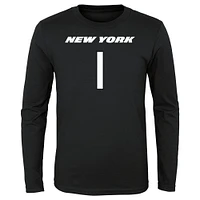 T-shirt à manches longues pour jeune Sauce Gardner New York Jets Mainliner Player Name & Number