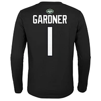 T-shirt à manches longues pour jeune Sauce Gardner New York Jets Mainliner Player Name & Number