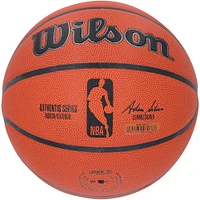 Ballon de basket-ball d'intérieur/extérieur Wilson Authentic Series autographié par Donte DiVincenzo New York Knicks avec inscription « 3-25-24 NYK Rec 11 3pts » - Édition limitée à 12