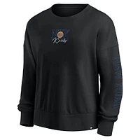 Sweat-shirt surdimensionné noir Fanatics New York Knicks Game Day