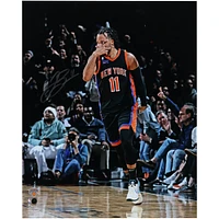 Jalen Brunson New York Knicks Autographed 16" x 20" Celebration Photograph