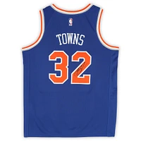 Karl-Anthony Towns New York Knicks Autographed Nike Blue Icon Edition Swingman Jersey