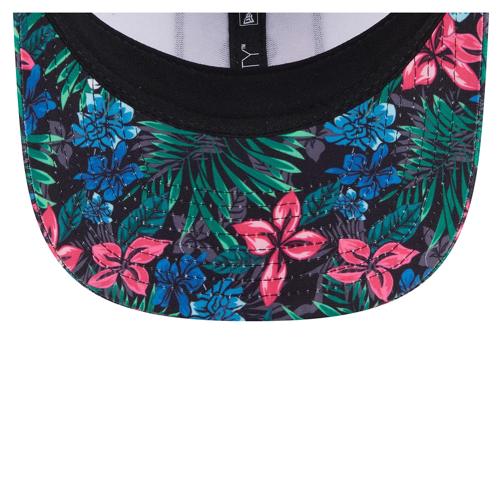 Casquette ajustable New Era blanche à motif floral New York Knicks 9SEVENTY pour homme