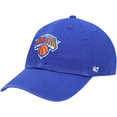 Casquette réglable '47 Blue New York Knicks Logo Clean Up pour homme