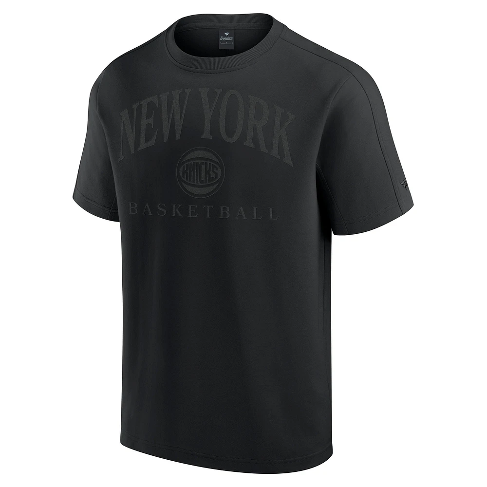 T-shirt noir à trois mélanges Flex New York Knicks Fanatics pour homme