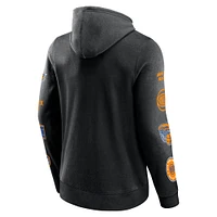 Men's Fanatics Black New York Knicks Wild Winner Pullover Hoodie