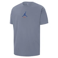 T-shirt Jordan Brand bleu pour homme New York Knicks Statement Edition Jumpman Flight Heavyweight