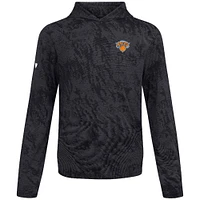 Men's Levelwear Black New York Knicks Platform Pullover Hoodie