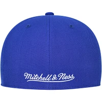 Men's Mitchell & Ness Blue New York Knicks Hardwood Classics MVP Team Ground 2.0 Fitted Hat
