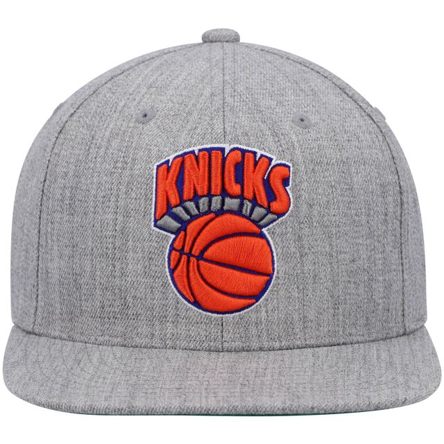 Casquette Snapback New York Knicks Hardwood Classics Team 2.0 gris chiné Mitchell & Ness pour homme