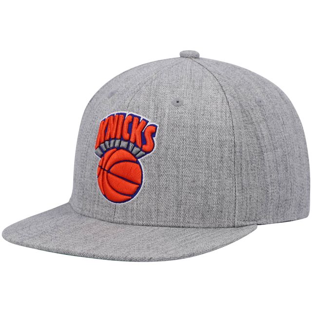 Casquette Snapback New York Knicks Hardwood Classics Team 2.0 gris chiné Mitchell & Ness pour homme