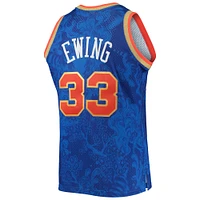 Men's Mitchell & Ness Patrick Ewing Blue New York Knicks Hardwood Classics 1991/92 Lunar Year Swingman Jersey