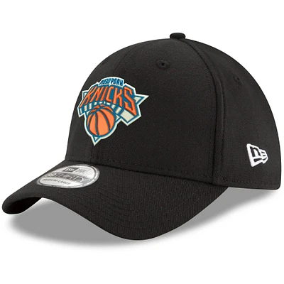 Men's New Era Black York Knicks Official Team Color 39THIRTY Flex Hat