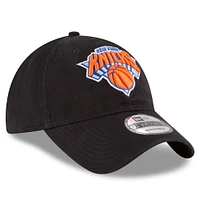 Men's New Era Black New York Knicks Team 2.0 9TWENTY Adjustable Hat